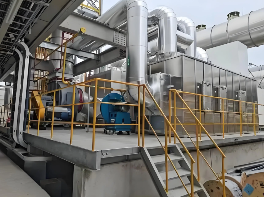 鄭州樸華科技有機廢氣處理設備車間生產(chǎn)實景